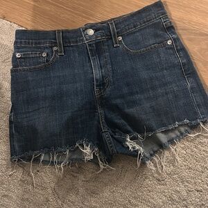 Levi's Dark Blue Jean Shorts